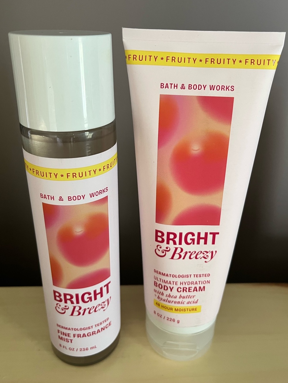 Bath & Body Works Bright & Breezy Body Cream & Fine Fragrance Mist